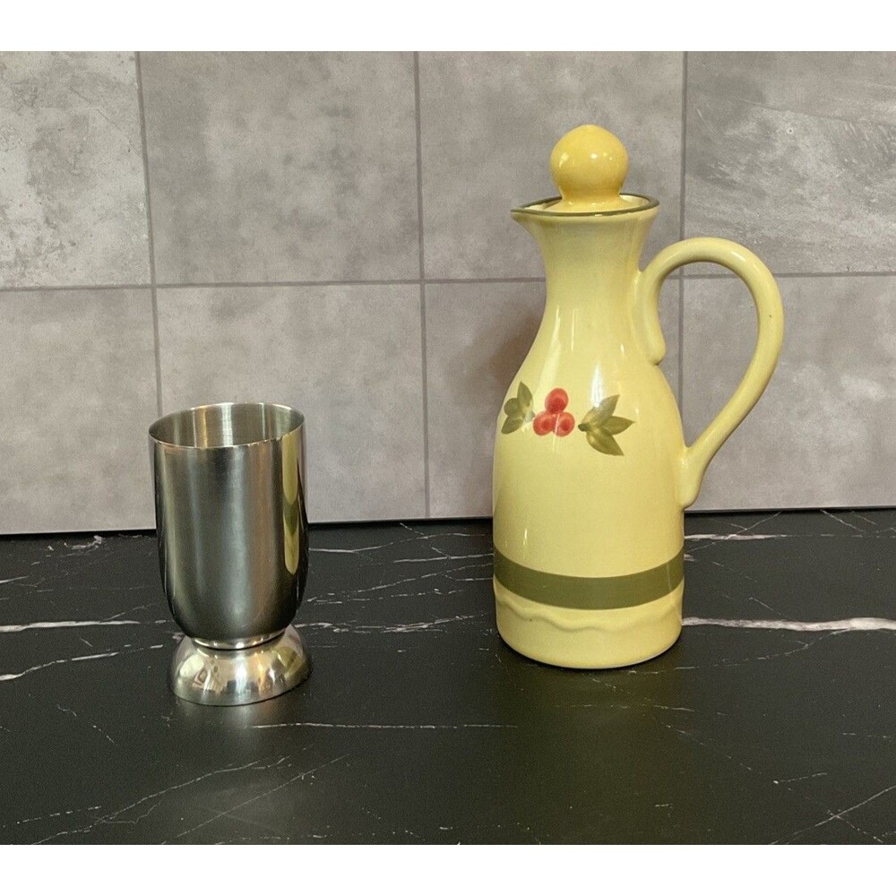 Vintage Retro Style Stainless Steel Cup 3.75” Height x 2” Wide
